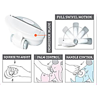 Pet Life 'Gyrater' Swivel Travel Grooming Deshedding Pet Comb