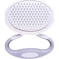 Pet Life 'Gyrater' Swivel Travel Silicone Massage Grooming Cat Brush