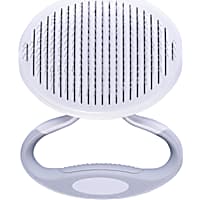 Pet Life 'Gyrater' Travel Self-Cleaning Swivel Grooming Slicker Pet Brush