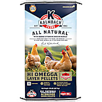 Kalmbach Feeds All Natural 17% Hi Omega Layer Pellets for Chickens