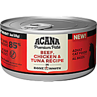 ACANA Beef, Chicken + Tuna Recipe in Bone Broth Wet Cat Food