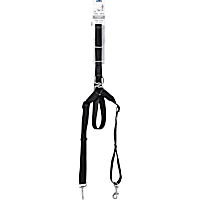 Aspen Pet by Petmate Take Two Adjustable Leash in Black, 1" Width