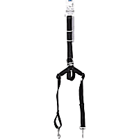 Aspen Pet by Petmate Take Two Adjustable Leash with Cushion Grip in Black, 1" Width