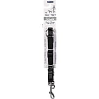 Aspen Pet by Petmate Take Two Adjustable Leash Extension in Black, 5/8" Width
