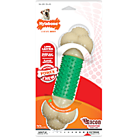 Nylabone Double Action Souper Bacon Flavored Dog Chew