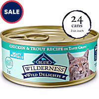 Blue Buffalo Wilderness Meaty Morsels Chicken & Trout Wet Cat Food