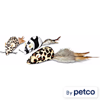 Leaps & Bounds Safari Mice Cat Toys with Catnip