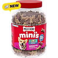 Milk-Bone Flavor Snacks Mini's Dog Biscuits, Flavored Crunchy Dog Treats