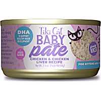 Tiki Cat Baby Chicken & Chicken Liver Pate Wet Food for Kittens