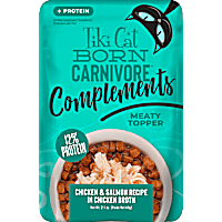 Tiki Cat Born Carnivore Complements Chicken & Salmon Wet Cat Food Topper