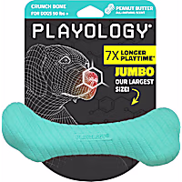 Playology Peanut Butter Scented Crunchy Femur Bone Jumbo Dog Toy