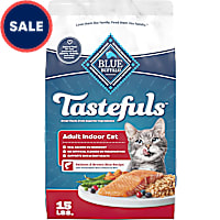 Blue Buffalo Blue Tastefuls Salmon & Brown Rice Recipe Natural Dry Food for Adult Indoor Cats
