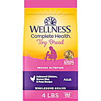 Wellness Complete Health Toy Breed Wholesome Grains, Chicken, Brown Rice, & Peas Recipe Dry Dog Food