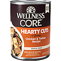 Wellness CORE Natural Grain Free Chicken & Turkey Hearty Cuts Dog Food