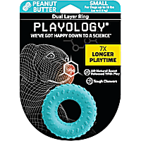 Playology Dual Layer Ring Peanut Butter Dog Toy