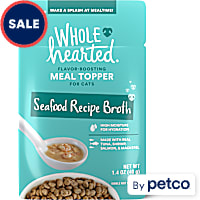 WholeHearted Seafood Recipe Broth Flavor-Boosting Wet Cat Meal Topper