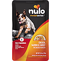 Nulo MedalSeries Chicken, Salmon & Carrot in Broth Wet Dog Food Toppers