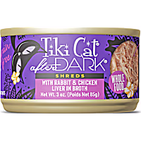 Tiki Cat After Dark Rabbit & Chicken Liver Shreds Wet Cat Food
