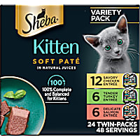 Sheba Perfect Portions Kitten Wet Cat Food Pate Variety Pack