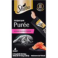 Sheba Premium Puree Lickable Smoked Salmon Flavor Cat Treats