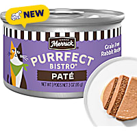 Merrick Purrfect Bistro Grain Free Rabbit Recipe Pat Wet Cat Food