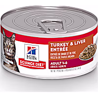 Hill's Science Diet Adult Turkey & Liver Entree Canned Wet Cat Food
