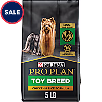 Purina Pro Plan with Probotics Chicken & Rice Formula Toy Breed Dry Dog Food