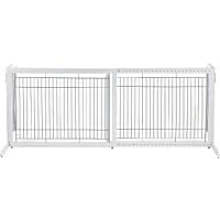 Richell Freestanding Tall Pet Gate in Origami White