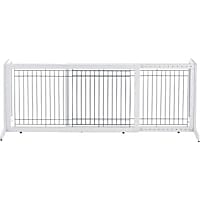 Richell Freestanding Pet Gate in Origami White