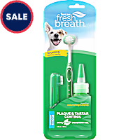TropiClean Fresh Breath Plaque & Tartar Control Kit for Small & Medium Dogs