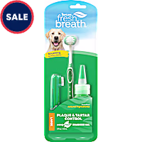 TropiClean Fresh Breath Plaque & Tartar Control Kit for Large Dogs