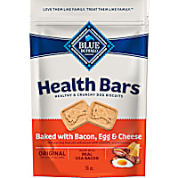 Blue Buffalo Health Bars Oven-Baked with Natural Ingredients Bacon, Egg & Cheese, Crunchy Dog Biscuits