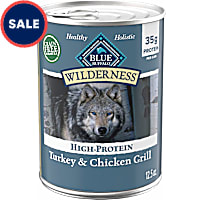 Blue Buffalo Wilderness Turkey & Chicken Grill, 35g Protein Adult Wet Dog Food