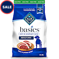Blue Buffalo Basics Limited Ingredient Diet, Duck Recipe,Grain-Free Dry Dog Food for Adult Dogs