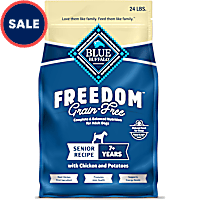 Blue Buffalo Grain-Free Freedom Provides Energy To Stay Active Chicken & Potatoes Senior Dry Dog Food