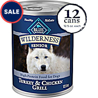 Blue Buffalo Blue Wilderness Natural High Protein Turkey & Chicken Senior Dog Wet Food