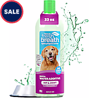 TropiClean Fresh Breath Dental Water Additive Plus Hip & Joint for Dogs