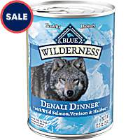 Blue Buffalo Wilderness Wild Salmon, Venison & Halibut High Protein & Grain Free Denali Dinner Wet Dog Food