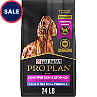 Purina Pro Plan Sensitive Skin and Sensitive Stomach Formula, Lamb and Oat Meal Dry Dog Food
