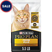 Purina Pro Plan Prime Plus Chicken and Rice Formula Senior Dry Cat Food With Probiotics