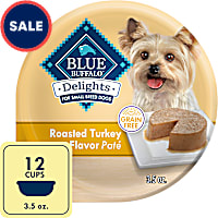 Blue Buffalo Delights Roasted Turkey Pate Small Breed Natural Wet Dog Food