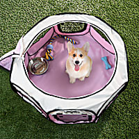 PETMAKER Portable Pop Up Pet Play Pen-Pink