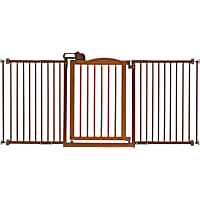 Richell One-Touch Brown Pet Gate II Wide