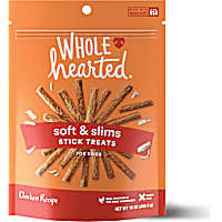 WholeHearted Grain Free Soft and Chewy Chicken Recipe Dog Stick Treats