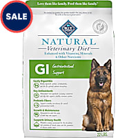 Blue Buffalo Natural Veterinary Diet GI Gastrointestinal Support Vet Prescription Required Chicken Dry Dog Food
