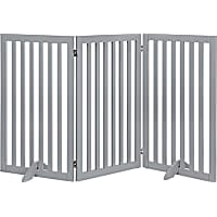 UniPaws 36" H Free Standing Pet Gate with Supporting Feet, 60" W X 36" H