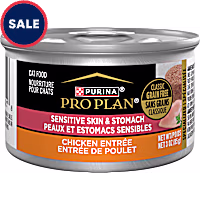 Purina Pro Plan SPECIALIZED Grain Free Sensitive Skin & Stomach Chicken Entree Pate Wet Cat Food