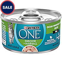 Purina ONE Indoor High Protein Indoor Advantage Ocean Whitefish & Rice Pate Wet Cat Food