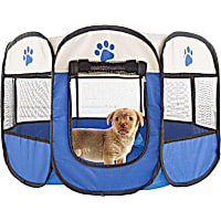 PETMAKER Pet Playpen with Carrying Case for Indoor/Outdoor Use