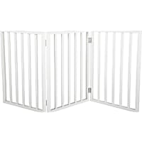 PETMAKER Freestanding Wooden White Pet Gate